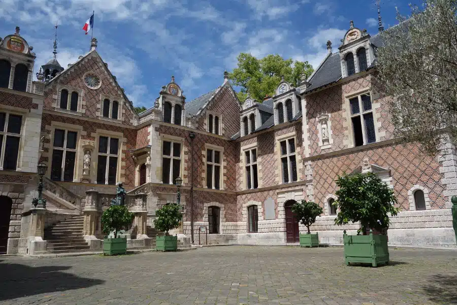 Photo of hôtel Groslot, a famous Renaissance Mansion where King of France Francis II. Orléans, Loire Valley, France.