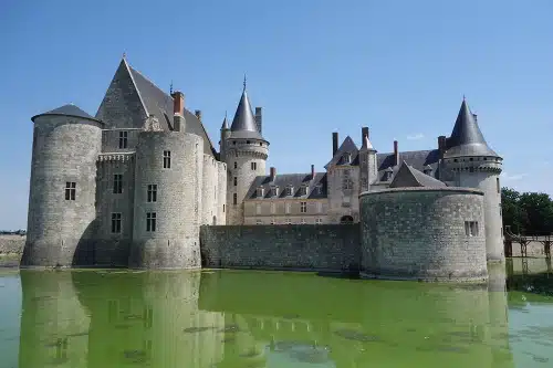 Photo of the Sully-sur-Loire Castle, Loire Valley, Orléans région, France.
