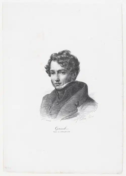 Portrait of Théodore Géricault in 1824 to illustrate the Louvre 19th century French Painting Private Tour in Paris, France