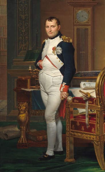 Portait of Emperor Napoleon I in his study in the Tuileries to illustrate Napoleon Tour in Paris