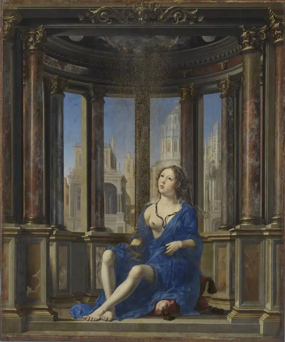 Photo of "Danae", by Jan Gossaert (Mabuse),1527 to illustrate the Louvre Flemish and Dutch painting guided tour.