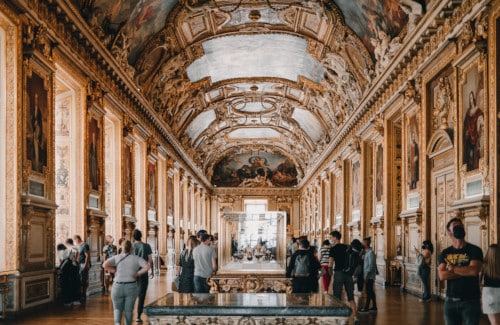 The apollo gallery, le Louvre, France.