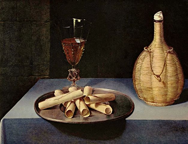 Photo of  Lubin Baugin Still Life with Wafer Biscuits to illustrate the Louvre 17th century French painting private tour in Paris, France.