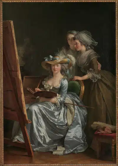 Self-portrait of Adelaïde Labille-Guiard to illustrate the Louvre 18th Century French Painting Tour 