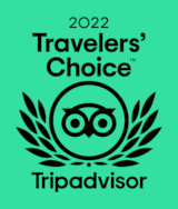 Image of the Tripadvisor award Travellers’ Choice given to the better attractions on Tripadvisor.