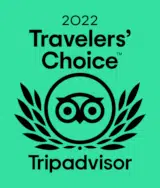 Icone prix de reconnaissance de qualité  "Travellers' Choice" remis par Tripadvisor pour l'année 2020