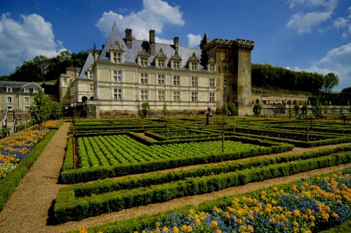 Foto del castillo  de Villandry para ilustrar las visitas guiadas del Valle del Loira, Francia.