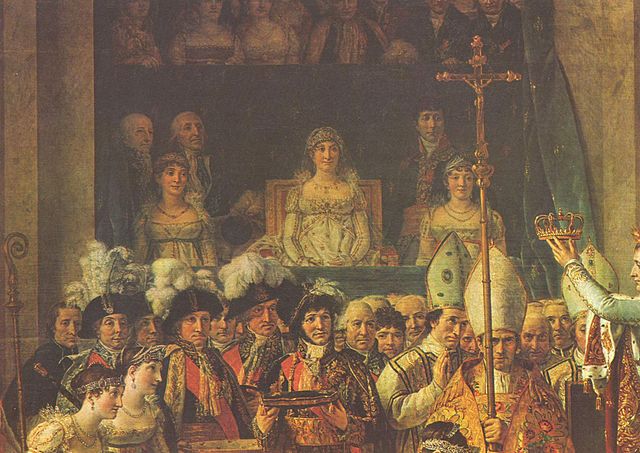 Detail of the Coronation of Napoleon by Jacques-Louis David typ