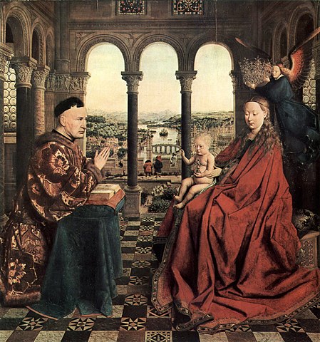 Jan van Eyck Madona of Chancellor Rolin