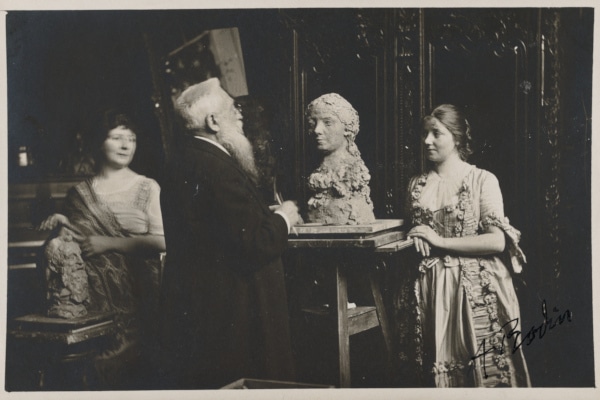Madame Bardey Rodin and Henriette, 31 rue Campagne Premiere Paris photo Druet - 1915 1916 -mt