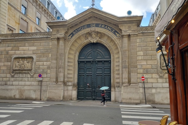 Photo of Banque de France to illustrate the Napoleon in Paris Walking Tour, France.
