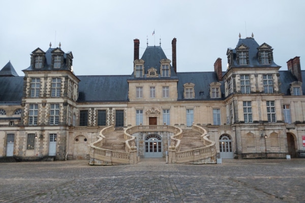 Fontainebleau Castle  Courtyard of Farewells to illustrate the page about Yves, tourist guide Paris.