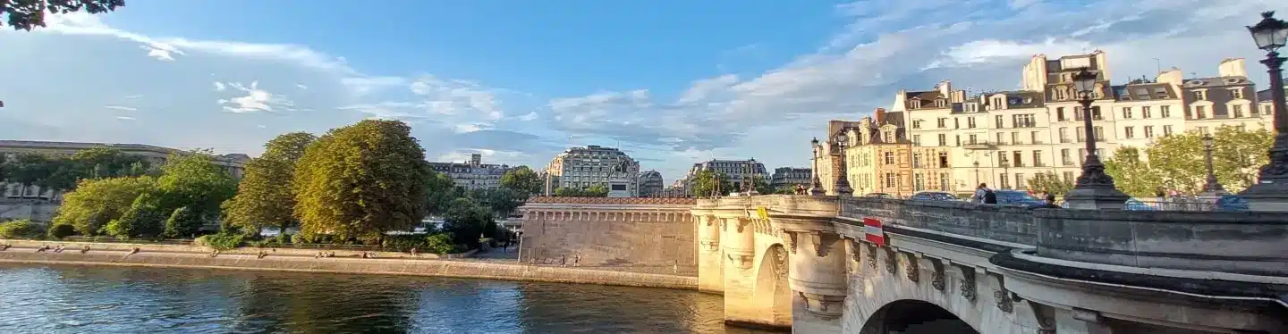 Photo of the West End of Île de la Cité to illustrate the  Île de la Cité Private Walking Tour; Paris, France.