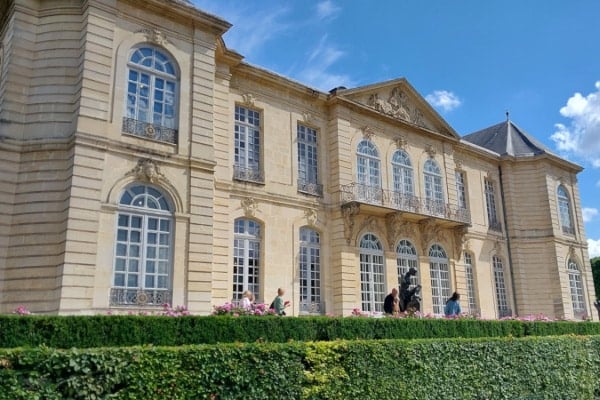 Hotel Biron from behind the pond - Rodin Museum - Paris - France
