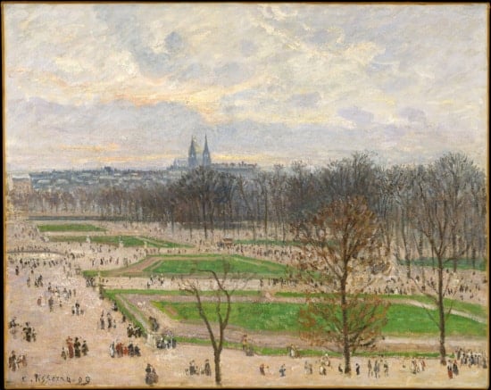 Camille Pissarro - The Garden of the Tuileries on a Winter Afternoon 1898