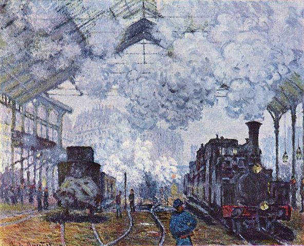 Claude Monet Gare Saint-Lazare, l'arrivée d'un train (1877)