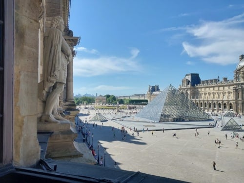 Photo of a Louvre sculpture Paris, France.