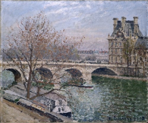 Camille Pissarro (1830-1903). "Le pont Royal et le pavillon de Flore", 1903. Musée des Beaux-Arts de la Ville de Paris, Petit Palais.