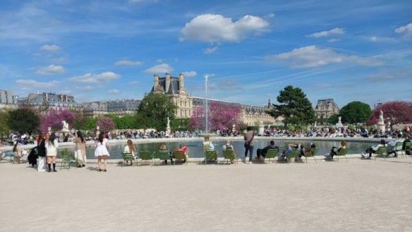 Tuileries Garden - view of Grand Basin Rond - April 12th 2024 - Broaden-horizons.fr