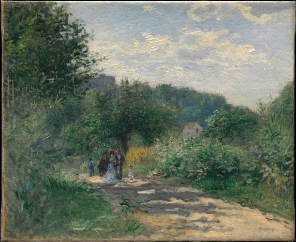 A Road in Louveciennes by Pierre-Auguste Renoir.