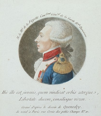 Gilbertdu Motier de La Fayette by Edmé Quenedey.