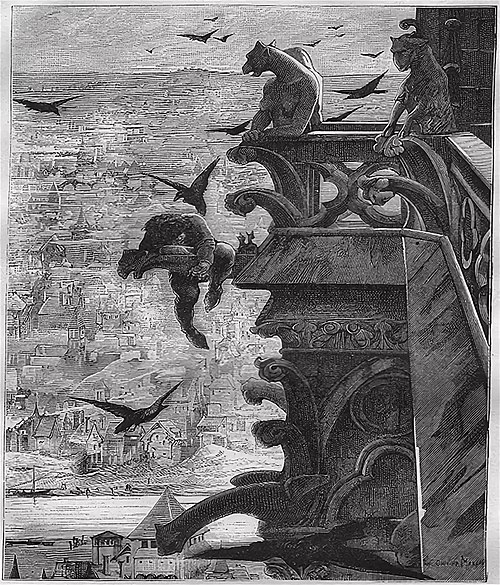 Victor Hugo the Hunchback of Notre-Dame illustration by Luc-Olivier Merson 1881.