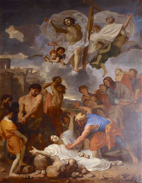 The Stoning of Saint Stephen_by Charles le Brun_may Notre Dame de Paris.