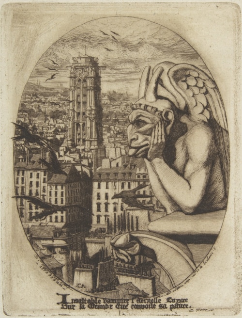 The Stryga as "The vanpire" by Charles Meryon 1853.