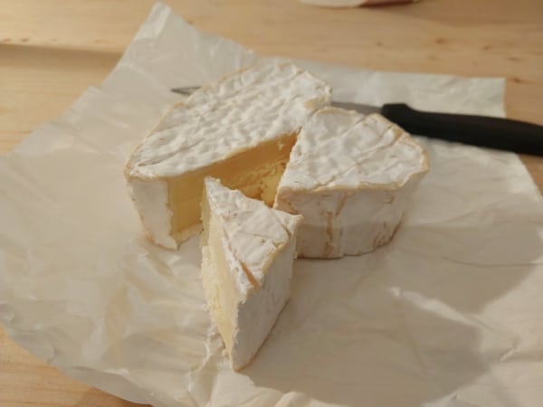 Portion of Neufchatel Normandy cheese, broaden-horizons.fr private tours, France.
