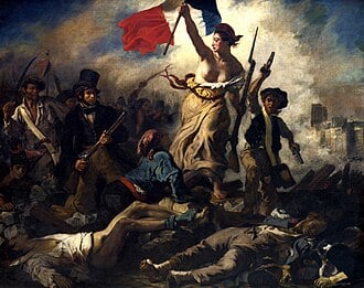 liberty leading the people painting